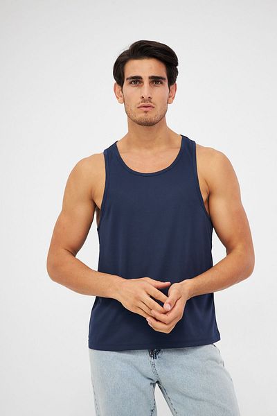 Moda Işık Ανδρικό αθλητικό μονό με στάμπα Navy Blue