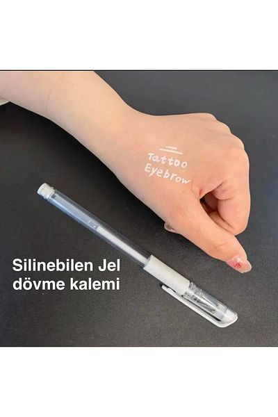 DFCOSMETICS White Makeup Stencil - Tattoo Permanent Gel Pen
