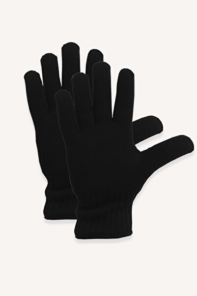 Pamuksu Dnz Black Double Layer Gloves - Pack of 6
