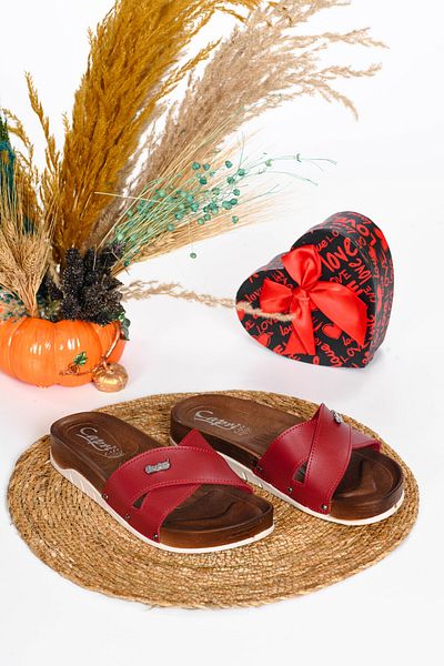 CAPRİ MODA Γυναικείες άνετες καθημερινές παντόφλες ορθοπεδική σόλα