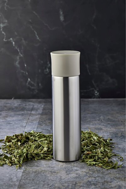 Cooker CKR-2074 Krem 750 ML Bardaklı Paslanmaz Çelik Termos