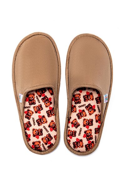 Twigy Amore Beige Women's House Slippers - 36/41