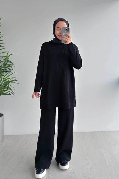 Ka Hijab Σετ πλεκτών Anje Hijab - Μαύρο