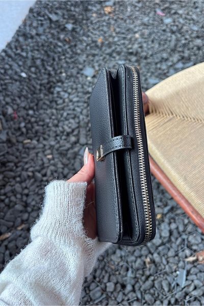 Yuka Atelier Faux Leather Wallet with Phone Compartment