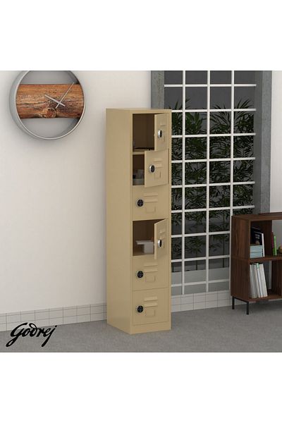 Mahmayi Godrej Digital 6 Door Locker with Advanced Touch Screen Lock Steel Beige