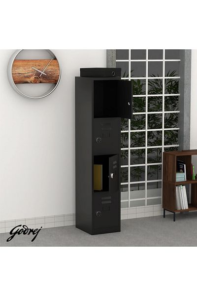 Mahmayi Godrej Digital 4 Door Locker with Advanced Touch Screen Lock Steel Black