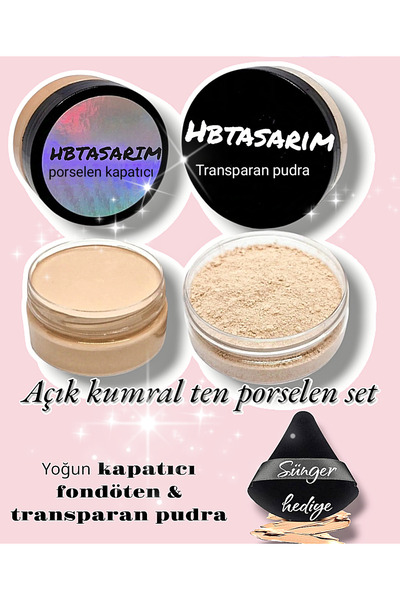 hbtasarim Yoğun kapatıcı fondöten set
