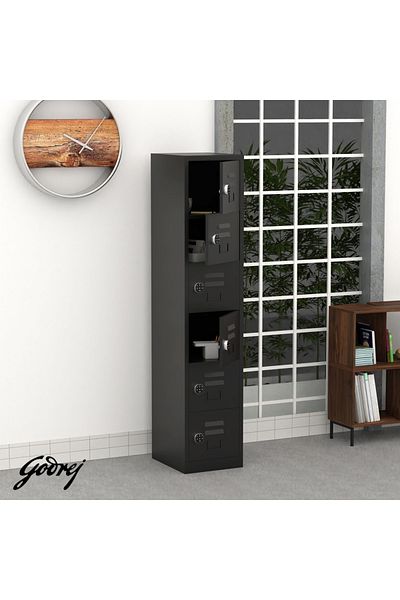 Mahmayi Godrej Digital 6 Door Locker with Advanced Touch Screen Lock Steel Black