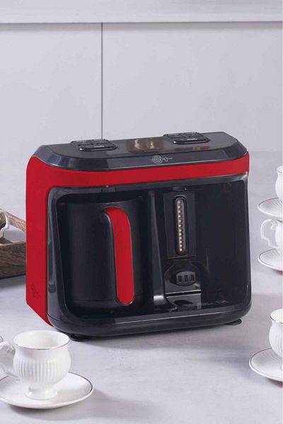 Karaca Imperial Red Souvenir Hyp Duet Aroma Turkish Coffee Machine