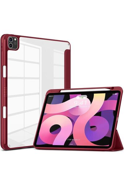 UnDePlus iPad Pro 11inç M4/M5 Kılıf Grafiti Şeffaf Kalem Bölmeli 2024/2025 Uyumlu