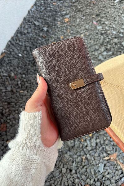 Yuka Atelier Faux Leather Wallet with Phone Compartment