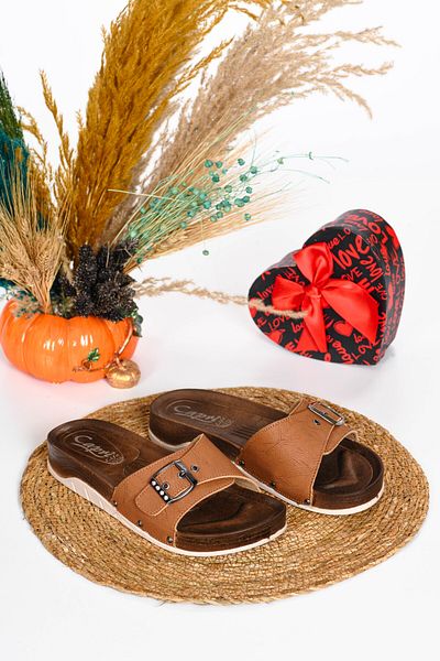 CAPRİ MODA Γυναικείες άνετες καθημερινές παντόφλες ορθοπεδική σόλα
