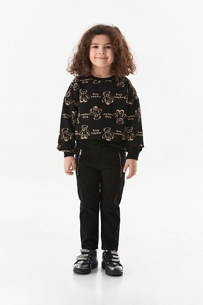 Fulla Moda Unisex Trousers with Tie Waist and Zipper Pocket