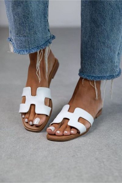 Shoebuo Γυναικείες κομψές καθημερινές καλοκαιρινές παντόφλες πισίνας στην παραλία