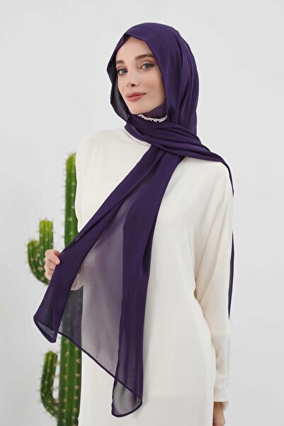 Aisha's Design Combed Cotton Inner Bonnet Chiffon Shawl,Ps-46