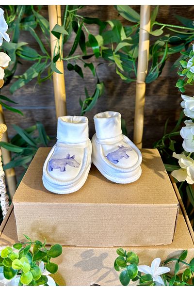 Renkli Puset Newborn Baby Booties - Rhino Model