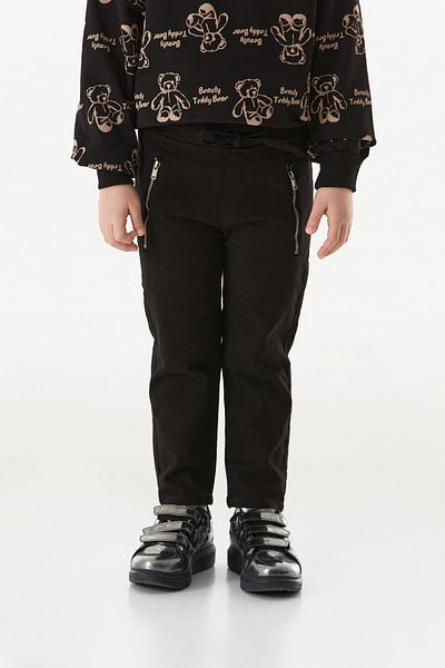 Fulla Moda Unisex Trousers with Tie Waist and Zipper Pocket