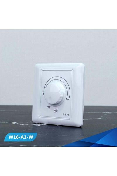 Btm Dimmer switch, 1000W white, twisted bulb- 10 pieces