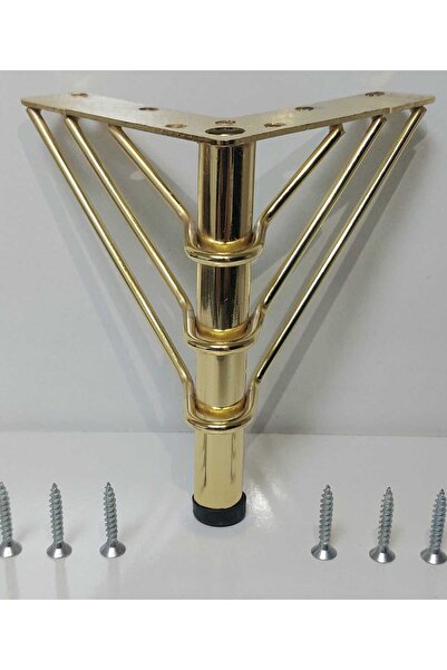 BTC METAL 12 cm GOLD METAL TELLİ MOBİLYA AYAĞI