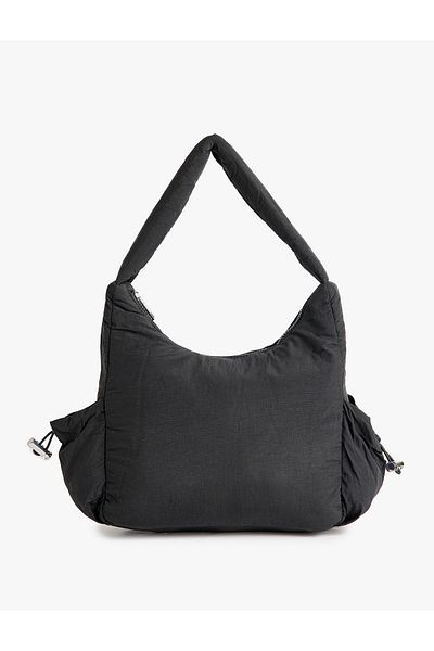 Koton Zippered Shoulder Bag with Drawstring Pocket Detail