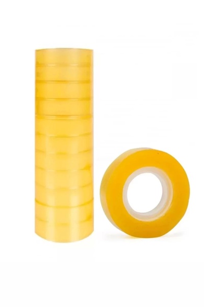 Genel Markalar 12 ADET ŞEFFAF KIRTASİYE BANDI PARA BANDI 11MM X30 Y.