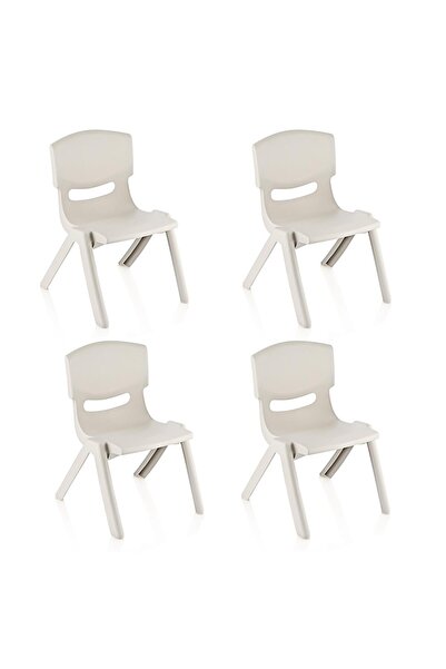 Fiore 4'Lü Set Küçük Şirin Çocuk Sandalyesi Latte