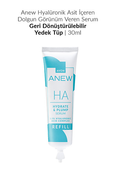 Anew Hyalüronik Asit İçeren Dolgun Görünüm Veren Serum - Geri Dönüştürülebilir Yedek Tüp 30ml