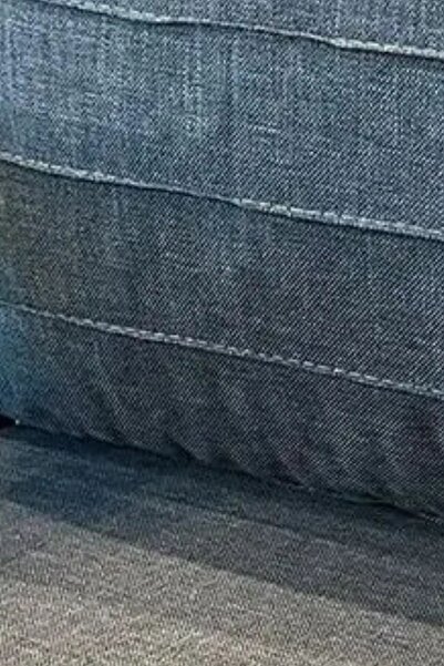 UFUK HOME Kavacık İkili Koltuk Antrasit Fermuarlı Keten Kumaş, Modern Metal K...