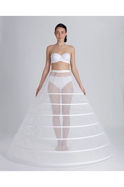 MK MODA ATELİER Crinolina prințesă cu 7 șiruri de bandă elastică Jupon Tarlatan