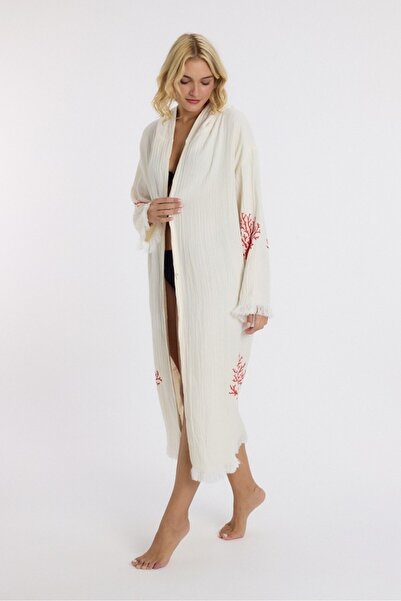 Mulberry Muslin Peshtemal Bathrobe Bath and Beach Dress