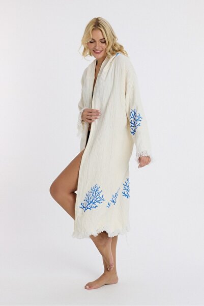 Mulberry Muslin Peshtemal Bathrobe Bath and Beach Dress