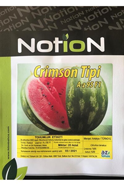 Karahasanoğlu Tarım Karpuz Tohumu Hibrita-z-95 F1 Crimson Tip - 20 Adet Tohum