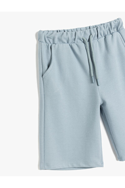 Koton Basic Beli Bağcıklı Cepli Şort