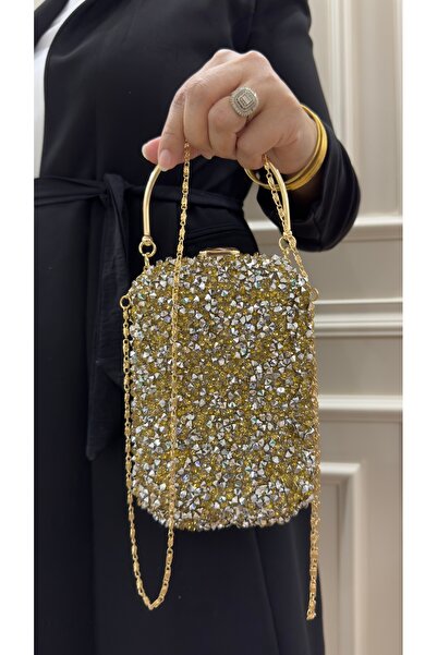 çantamgelsin فستان سهرة للنساء مع أحجار الكريستال الكبيرة