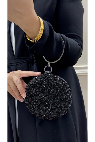 çantamgelsin حقيبة سهرة نسائية من رينج، حقيبة سهرة من حجر الكريستال، حقيبة سه...