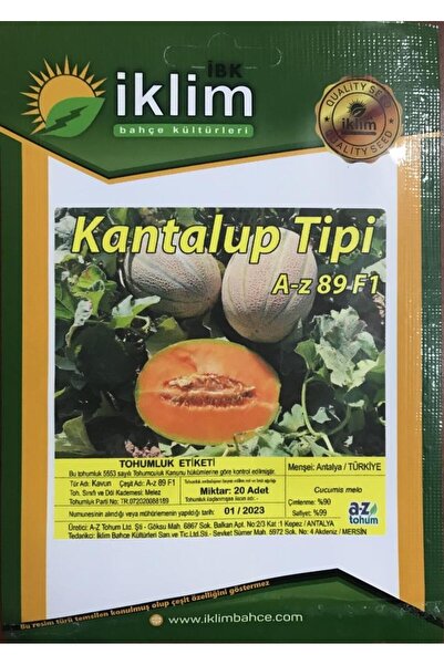 Karahasanoğlu Tarım A-Z TOHUM KAVUN TOHUMU A-Z 89 F1 KANTALUP KAVUN - 20 ADET...