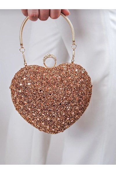 çantamgelsin geantă rochie de seară cu inimă de seară pentru femei