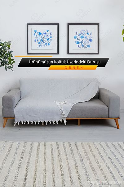 Kamdu 180X210Cm Fish Back Pattern Seat Cover, Cotton Seat Cover, Luxury Seat Cover
