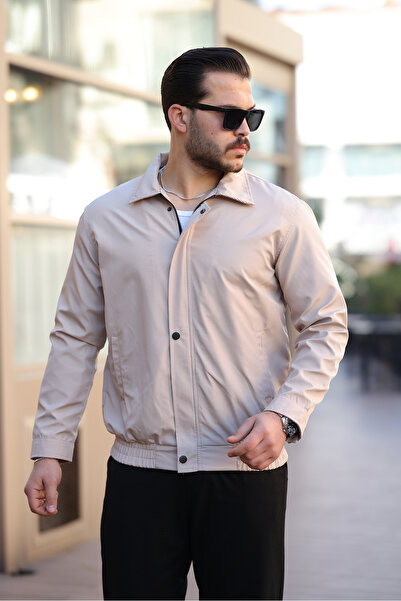 Mero Life Чоловічий водонепроникний та вітрозахисний оверсайз-пальто з еластичним поясом та підкладкою