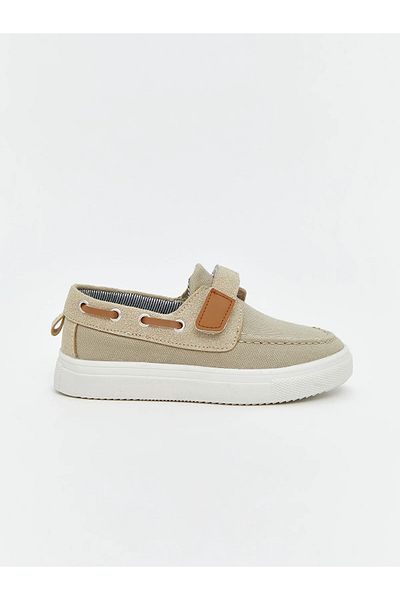 LC Waikiki Pantofi sport pentru băieți STEPS Beige Velcro