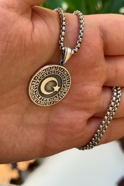 cheetahquality Al Yıldız 925 Ayar Gümüş Özel Yapım Handmade Erkek Kolye