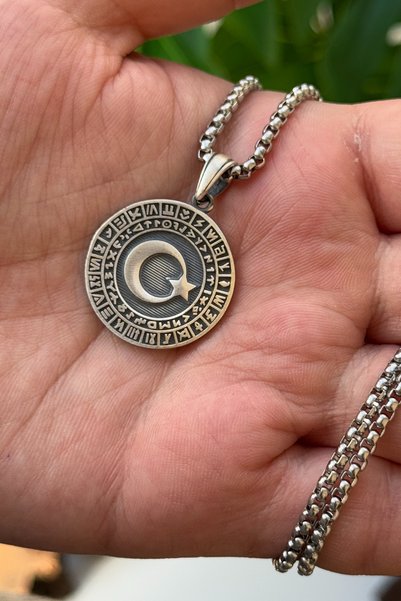 cheetahquality Al Yıldız 925 Ayar Gümüş Özel Yapım Handmade Erkek Kolye