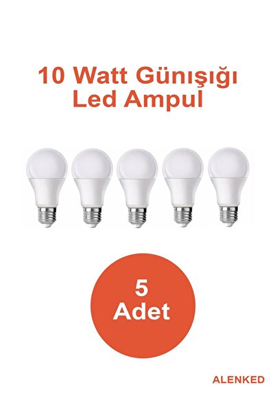 VOLEA Led Ampul Günışığı 10watt Enerjı Tasarruflu 5'li