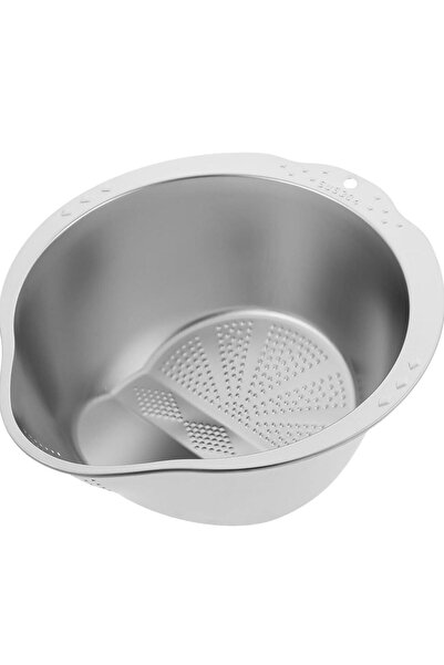 YDGR Paslanmaz Çelik Pirinç Kevgir & Yan Süzgeç - Mutfak Meyve Sebze Durulayı...