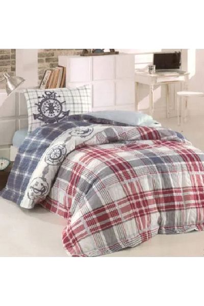 Kristal Sailor Single Quilted Duvet Cover Set - Young Pattern
