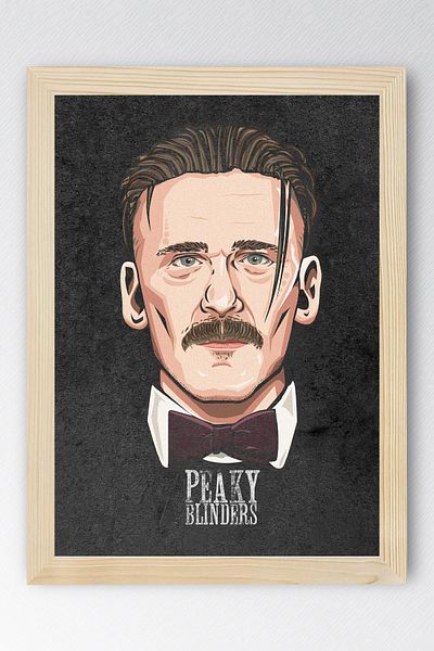 Saturn Peaky Blinders Framed Painting - Tv Series Poster Painting