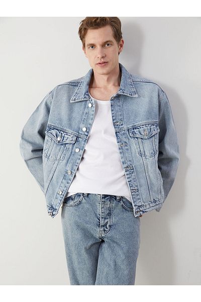LC Waikiki Ανδρικό τζιν μπουφάν Cozy Fit
