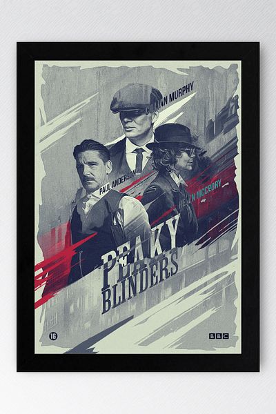 Saturn Peaky Blinders Framed Painting - Tv Series Poster Painting