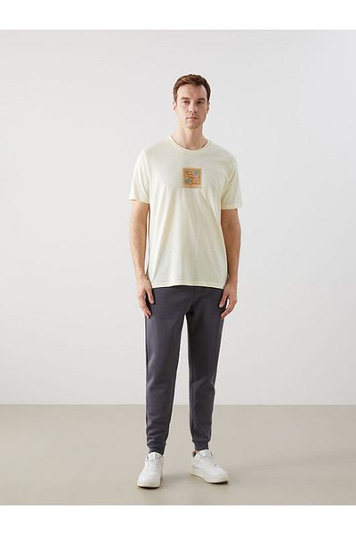 LC Waikiki Ανδρικό Tisort με στάμπα Crew Neck New Season - S5H644Z8