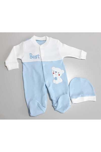 Sönmez Baby BEST BEAR PENYE TULUM VE ŞAPKALI İKİLİ BEBE TAKIM